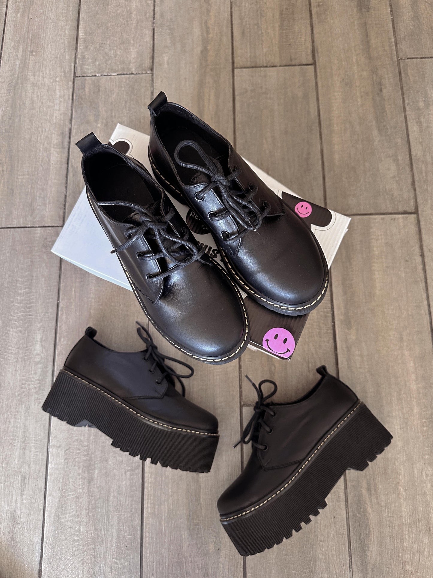 Zapato Escolar 🖤 Plataforma 7cm ⚡️